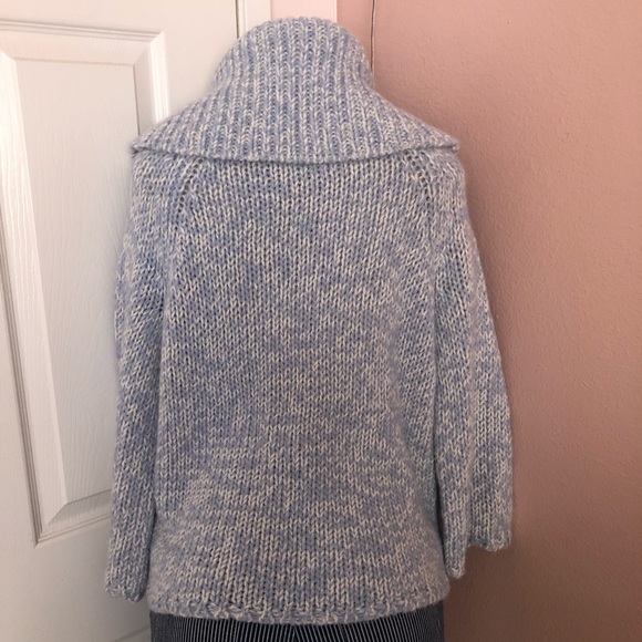 MICHAEL Kors PL Blue Knit Chunky Alpaca Sweater - Picture 4 of 7